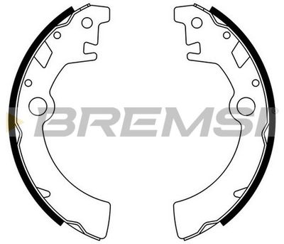 GF0917 BREMSI Комплект тормозных колодок