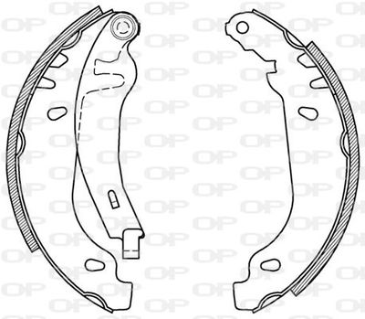 BSA216500 OPEN PARTS Комплект тормозных колодок