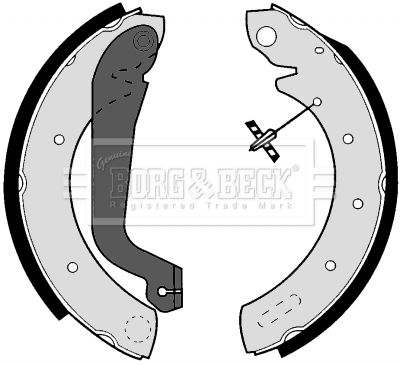 BBS6258 BORG & BECK Комплект тормозных колодок