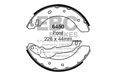 6450 EBC Brakes Комплект тормозных колодок