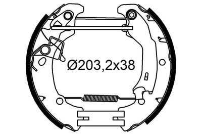 554933 VALEO Комплект тормозных колодок