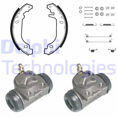 KP766 DELPHI Комплект тормозных колодок