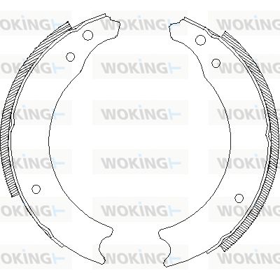 Z400200 WOKING Комплект тормозных колодок