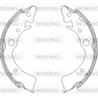 Z409600 WOKING Комплект тормозных колодок