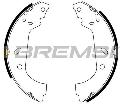 GF0177 BREMSI Комплект тормозных колодок
