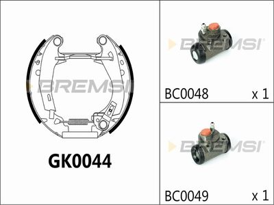 GK0044 BREMSI Комплект тормозных колодок