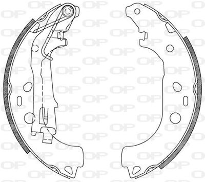 BSA211500 OPEN PARTS Комплект тормозных колодок