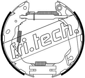 16347 fri.tech. Комплект тормозных колодок