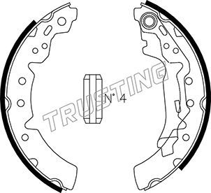 115302 TRUSTING Комплект тормозных колодок