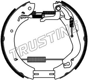 6434 TRUSTING Комплект тормозных колодок