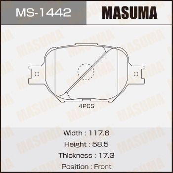 MS1442 MASUMA Комплект тормозных колодок