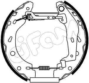 151162 CIFAM Комплект тормозных колодок