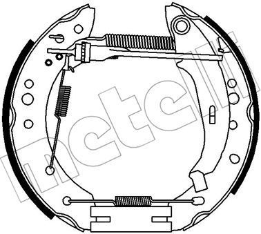 510342 METELLI Комплект тормозных колодок