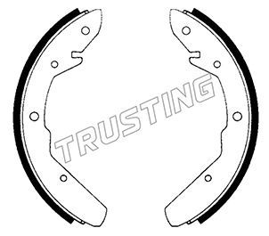 124260 TRUSTING Комплект тормозных колодок