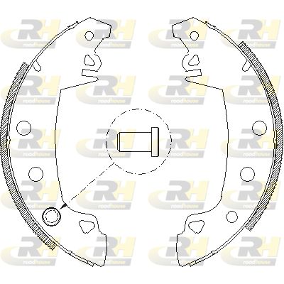 401701 ROADHOUSE Комплект тормозных колодок