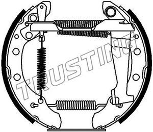 6143 TRUSTING Комплект тормозных колодок