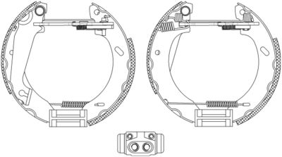 8DB355004031 HELLA PAGID Комплект тормозных колодок