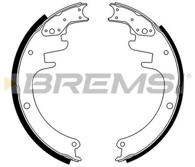 GF4452 BREMSI Комплект тормозных колодок