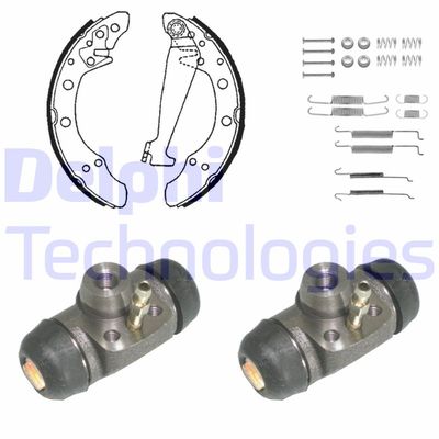 1063 DELPHI Комплект тормозных колодок