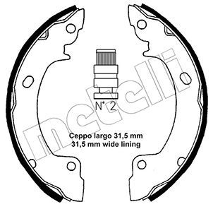 530165 METELLI Комплект тормозных колодок