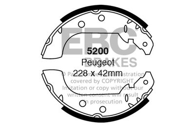 5200 EBC Brakes Комплект тормозных колодок