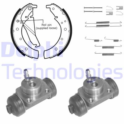 754 DELPHI Комплект тормозных колодок