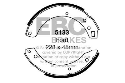 5133 EBC Brakes Комплект тормозных колодок