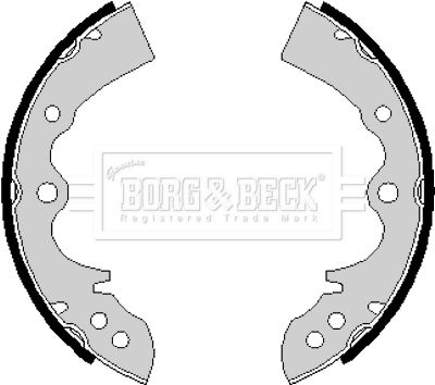 BBS6161 BORG & BECK Комплект тормозных колодок