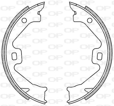 BSA218600 OPEN PARTS Комплект тормозных колодок