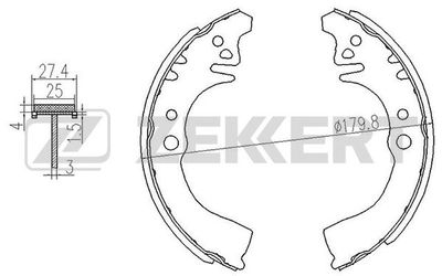 BK4099 ZEKKERT Комплект тормозных колодок