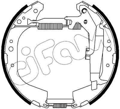 151524 CIFAM Комплект тормозных колодок