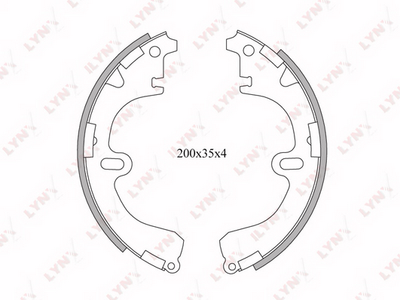 BS7503 LYNXauto Комплект тормозных колодок