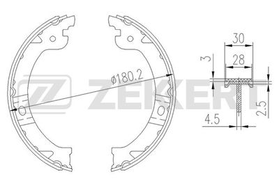 BK4191 ZEKKERT Комплект тормозных колодок