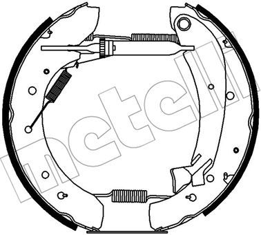 510427 METELLI Комплект тормозных колодок