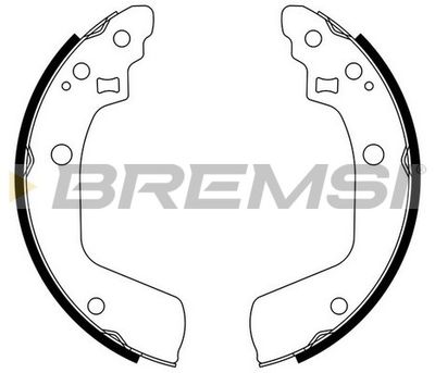 GF0927 BREMSI Комплект тормозных колодок