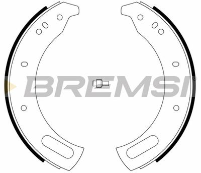 GF0443 BREMSI Комплект тормозных колодок