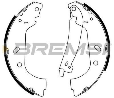 GF01772 BREMSI Комплект тормозных колодок