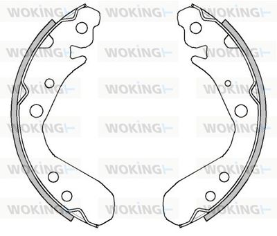 Z448300 WOKING Комплект тормозных колодок