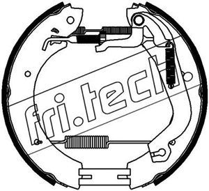 16456 fri.tech. Комплект тормозных колодок