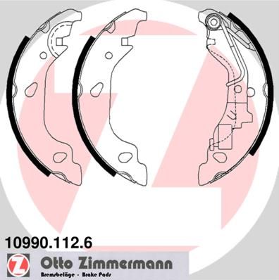 109901126 ZIMMERMANN Комплект тормозных колодок