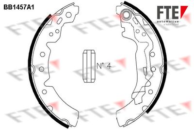 BB1457A1 FTE Комплект тормозных колодок