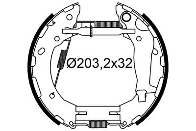 554947 VALEO Комплект тормозных колодок