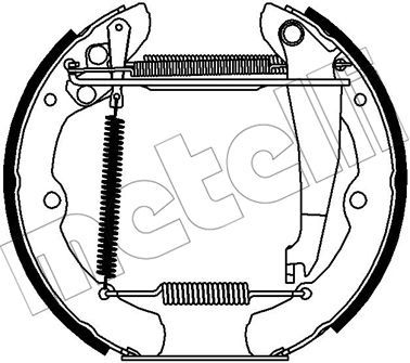 510369 METELLI Комплект тормозных колодок