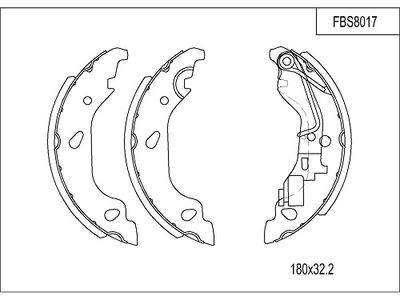 FBS8017 FI.BA Комплект тормозных колодок