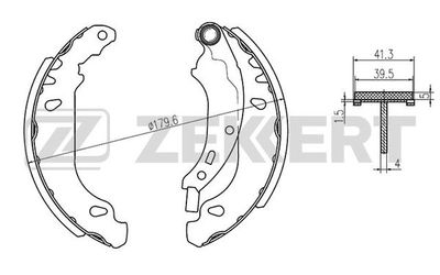 BK4470 ZEKKERT Комплект тормозных колодок