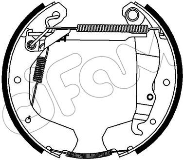 151393 CIFAM Комплект тормозных колодок
