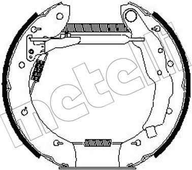 510256 METELLI Комплект тормозных колодок