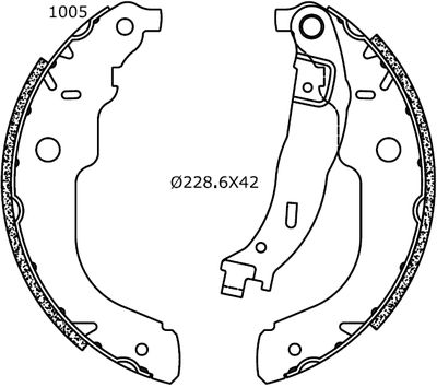 2255654 Omnicraft Комплект тормозных колодок