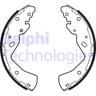 LS2143 DELPHI Комплект тормозных колодок