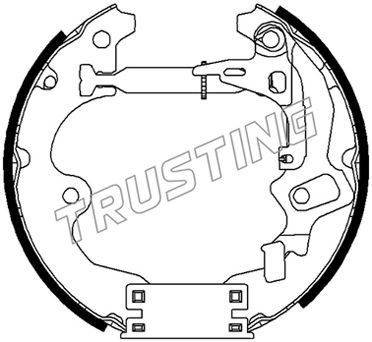 6503 TRUSTING Комплект тормозных колодок
